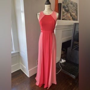 BCBG Max Azria Angela Colorblock Gown